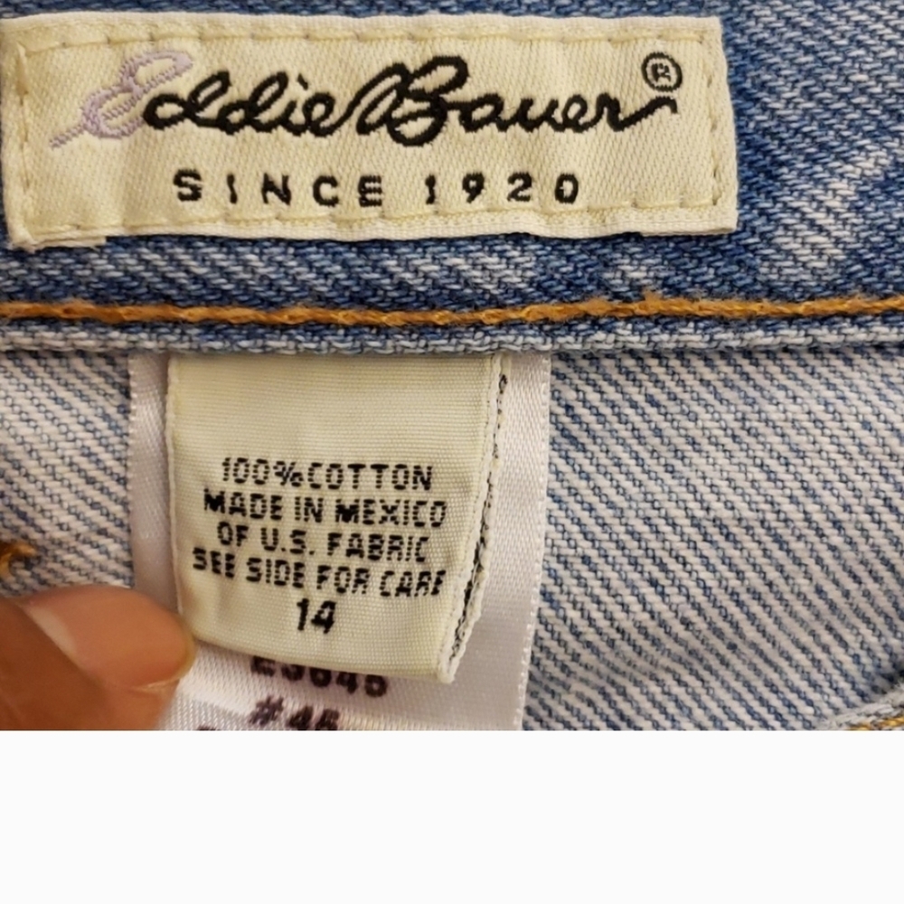 Eddie Bauer Authentic Blue Denim Jeans Since 1920 Size 14 - Picture 4 of 11